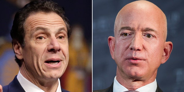 Gov. Andrew Cuomo, D-N.Y., has reached out to Amazon founder Jeff Bezos in a plea to win back the tech company, a report said Thursday. (Associated Press)