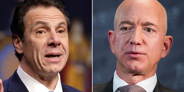 Gov. Andrew Cuomo, D-N.Y., has reached out to Amazon founder Jeff Bezos in a plea to win back the tech company, a report said Thursday. (Associated Press)