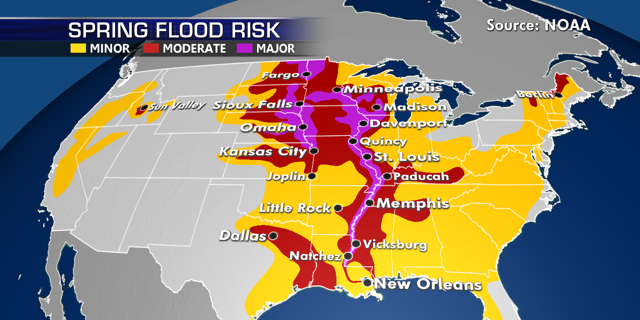 Pacific storm moves over Northern California mountains; Midwest flood ...