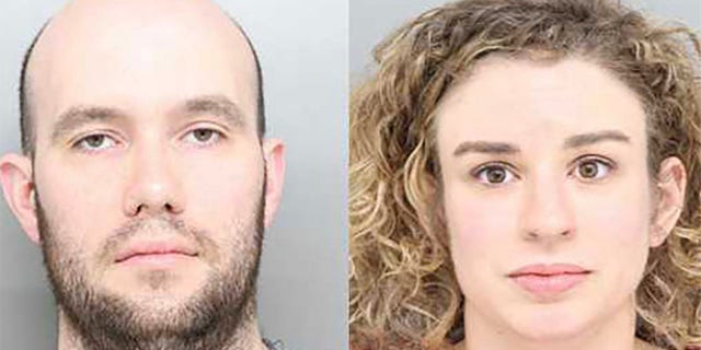 Michael Mathisen, 30, (l.) and Lauren Wilder, 31, have been accused by cops of having sex in public on the Cincinnati Ferris Wheel Thursday. (Hamilton County Sheriff's Office)