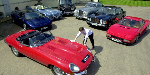 Elton John has owned dozens of high-end cars during his career, including 20 that were sold at auction in 2001.