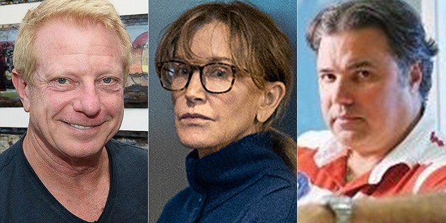 Some of the alleged scammers like Robert Flaxman (left) and Manuel Henriquez (right) gave small fortunes to both Republican and Democratic campaigns. Felicity Huffman's donations appear staunchly Democrat however.