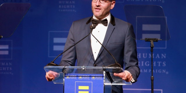 HRC President Chad Griffin speaks onstage at The Human Rights Campaign 2018 Los Angeles Gala Dinner at JW Marriott Los Angeles at L.A. LIVE on March 10, 2018, in Los Angeles. (Photo by Rich Fury/Getty Images for Human Rights Campaign)