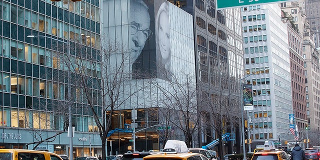 Harry Macklowe's billboard is on display on Park Avenue and 56th Street.