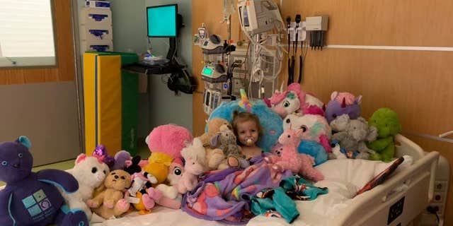 Xydias said her daughter found comfort in her stuffed animals, especially when she was trying to hide 