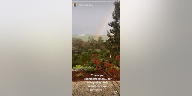 Miley Cyrus' tribute to Janice Freeman