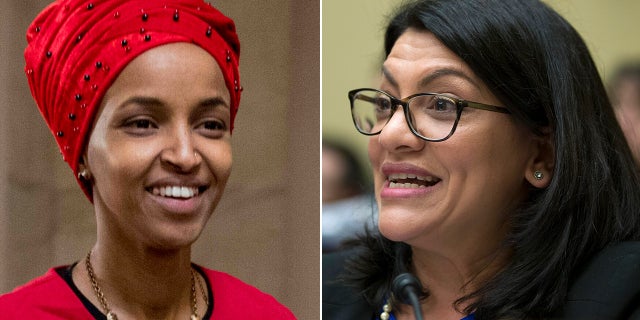 Democratic Reps. Ilhan Omar, D-Minn., and Rashida Tlaib of Michigan
