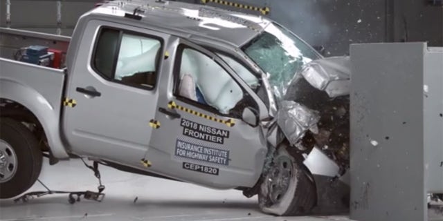 The Nissan Frontier earned a Poor score on the passenger side small overlap test.