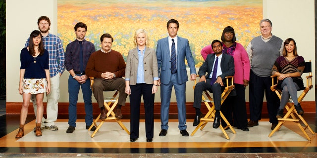 The cast of