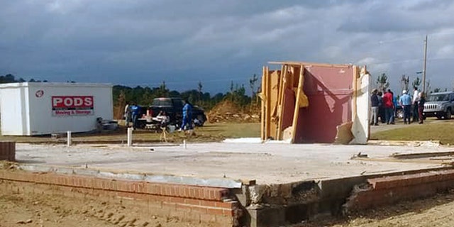 An Alabama grandmother's prayer closet remained standing after deadly tornadoes ravaged the Lee County community.