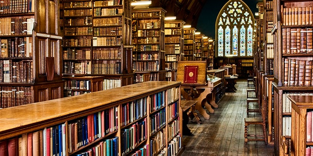 The Ushaw College Library is seen in this image from Durham University.