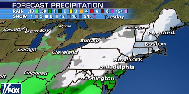 A winter storm is expected to bring the Northeast the largest amount of snow so far this season.