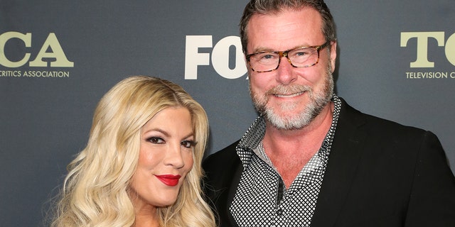 Tori Spelling revealed that she and Dean McDermott are not sleeping in the same room amid rumored marital struggles.