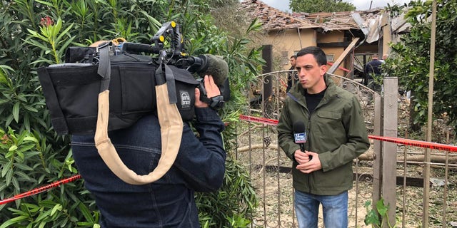 Trey Yingst reporting on the scene. During one of his most active live hits, mortars and anti-tank missiles fired nearby. Moments later, another barrage of rockets was fired from Gaza into Israel.