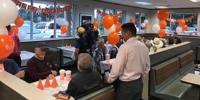 90-year-old Bobie Miller was in for the surprise of a lifetime when he walked into his local Spring, Texas, Whataburger.