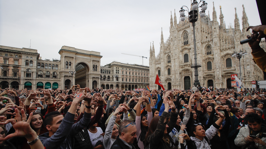Tens of thousands march in anti-racism rally in Milan | Fox News