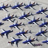 Southwest Airlines Boeing 737 MAX aircraft are parked at Southern California Logistics Airport in Victorville, California, March 27, 2019. 