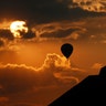 A balloon flies near the Pyramid of the Sun on the Spring equinox in Teotihuacan, Mexico, March 21, 2019. 