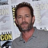 Luke Perry arrives for the press line of 