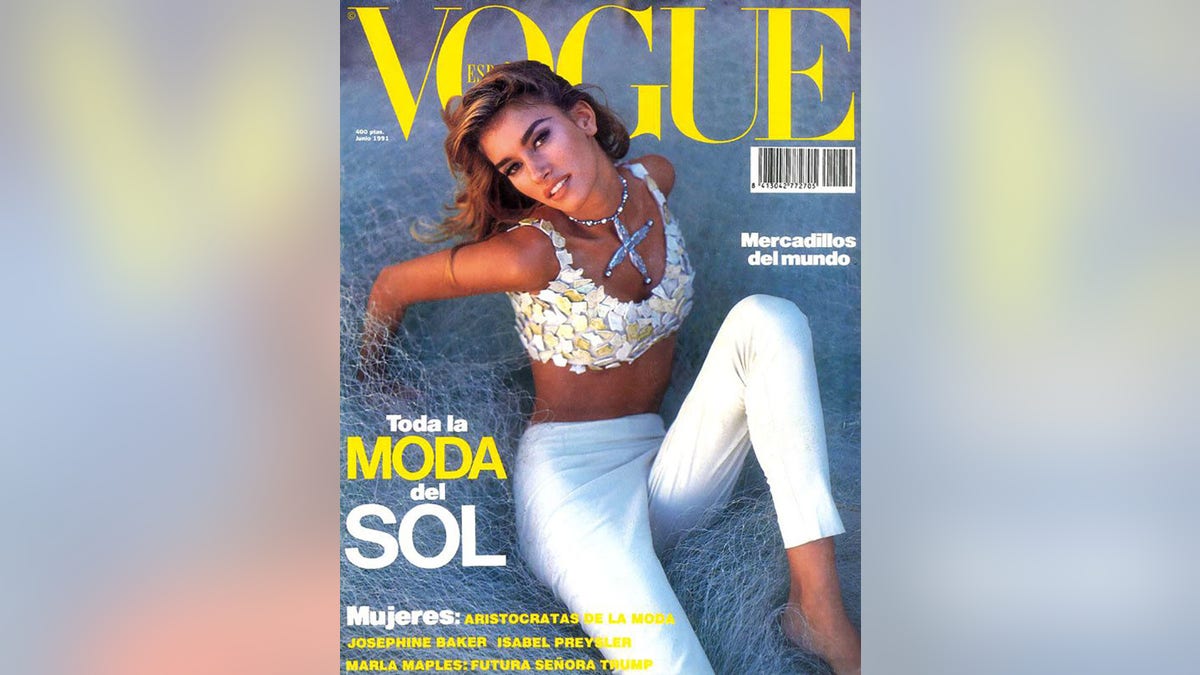Susan Holmes McKagan on the cover of Vogue España.