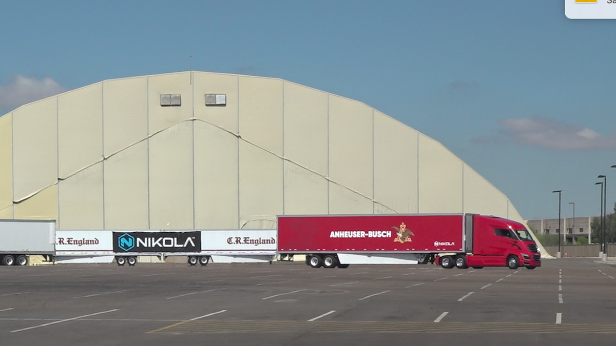 Zero-emission semitrucks that don’t operate on diesel but instead on hydrogen fuel cells were unveiled to the public for the first time at Nikola Motor’s “Nikola World 2019” event.