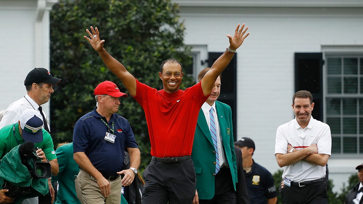 Tiger Woods was the defending Masters champion (AP Photo/Matt Slocum)
