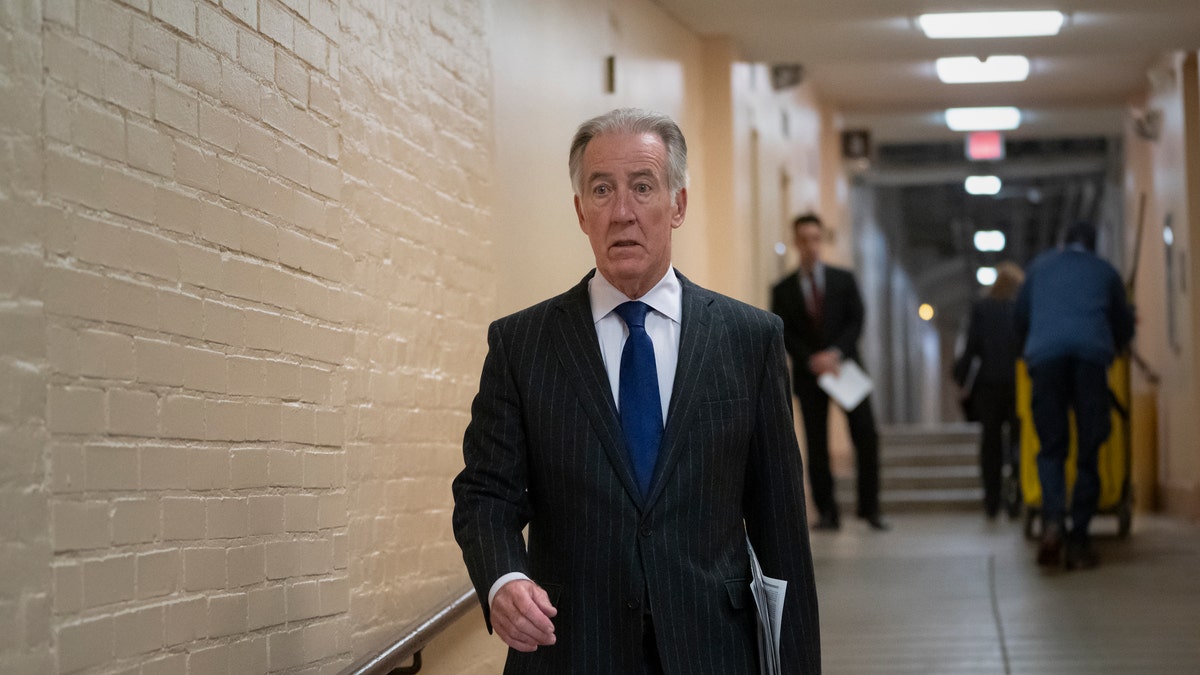 House Ways and Means Committee Chairman Richard Neal, D-Mass., arrives for a Democratic Caucus meeting at the Capitol in Washington, on April 2, 2019. Rep. Neal, whose committee has jurisdiction over all tax issues, has formally requested President Donald Trump's tax returns from the Internal Revenue Service for the past 6 years. (AP Photo/J. Scott Applewhite)