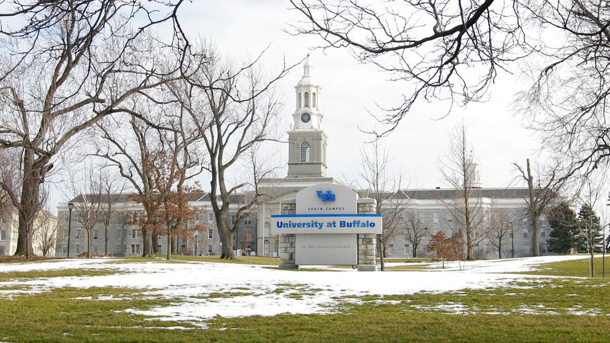 The University at Buffalo said that a student who may have been hospitalized because of a fraternity-related hazing incident died on Wednesday.