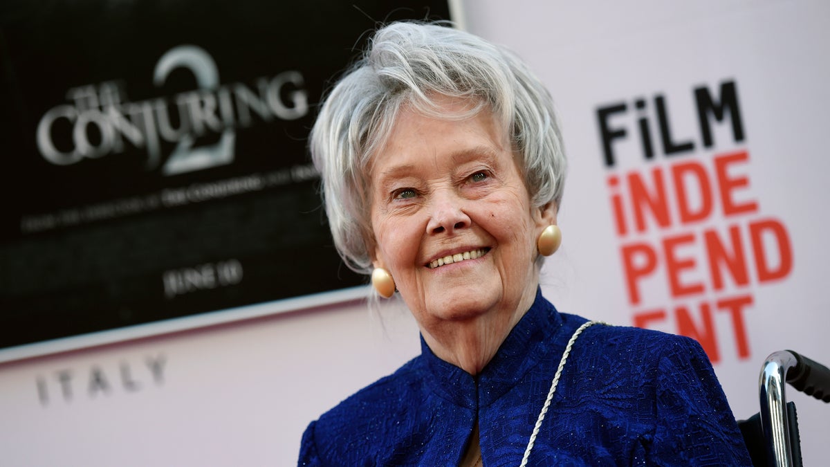 In this June 7, 2016, file photo, paranormal investigator and film consultant Lorraine Warren poses at the premiere of the film "The Conjuring 2" during the Los Angeles Film Festival at the TCL Chinese Theatre in Los Angeles. (Associated Press)