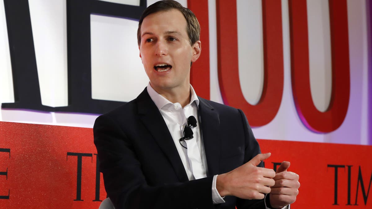 Jared Kushner, Senior Adviser to President Donald Trump, speaks during the TIME 100 Summit, in New York, Tuesday, April 23, 2019. (AP Photo/Richard Drew)