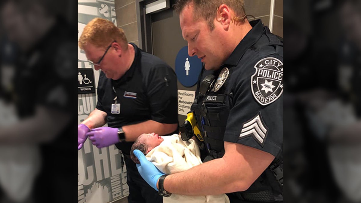 California police officers were called into action this week after a pregnant woman gave birth at McDonald's, officials said.
