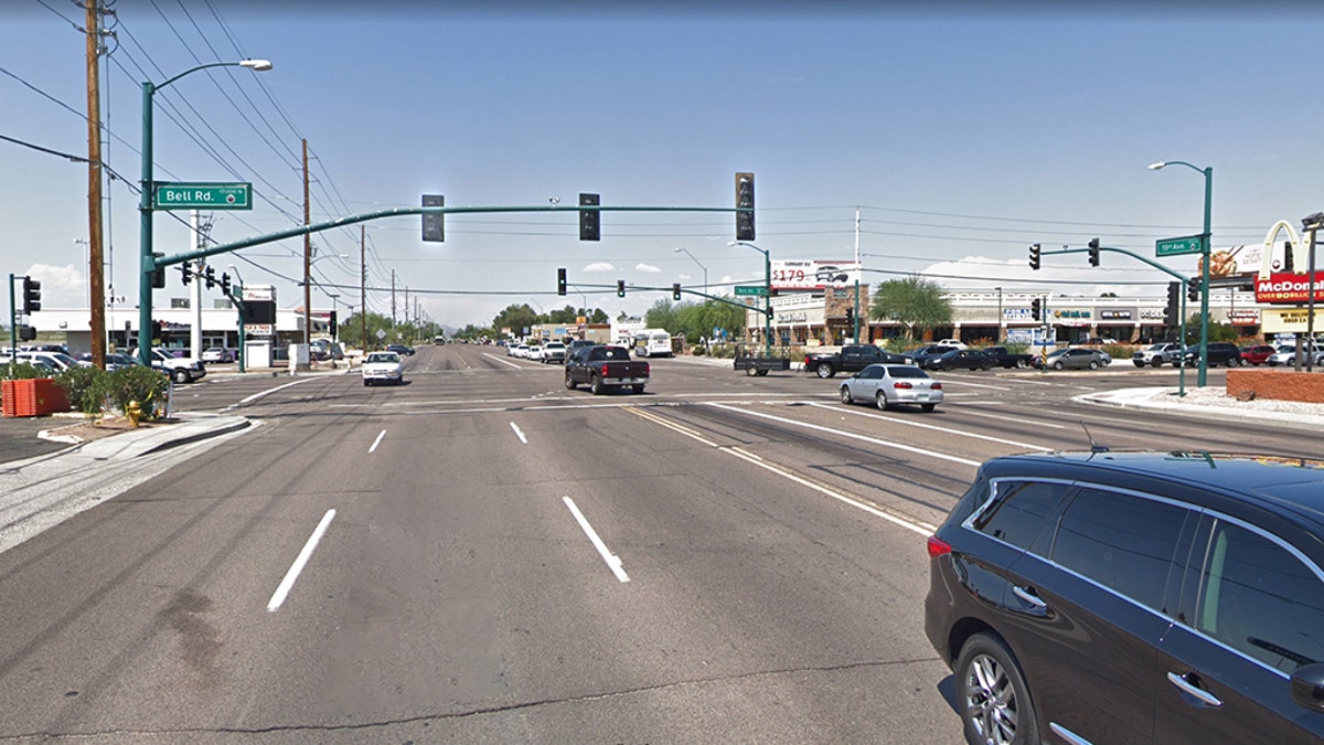An alleged attempt to kidnap an 11-year-old Phoenix girl on the way to school near this intersection was scuttled when a witness intervened, police said.