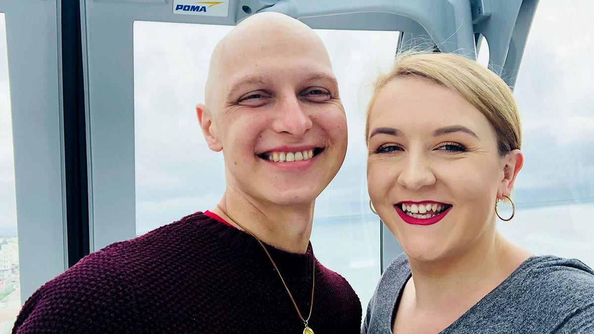 Martins Kokins, 29, learned that his cancer returned in June, and was given just six months to live. After exceeding the doctor's expectations, the couple isn't sure how much time he has left.
