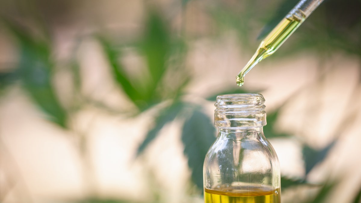 Medical marijuana products include cannabis leaf, CBD, and hash oil.