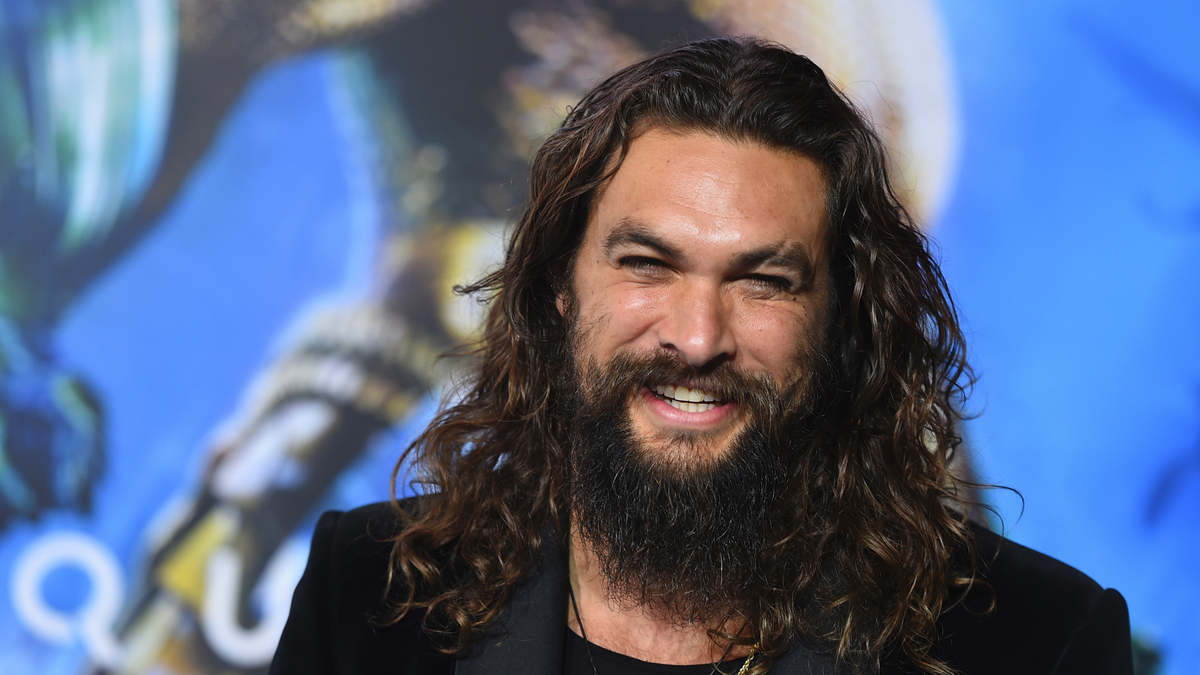 Jason Momoa arrives at the premiere of "Aquaman" at TCL Chinese Theatre in Los Angeles.
