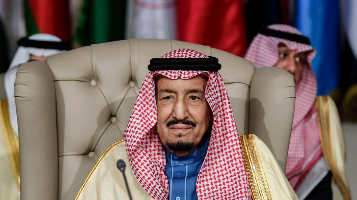 Saudi Arabian King Salman at the Arab League summit in Tunis, Tunisia (AP file Photo, March 31, 2019)