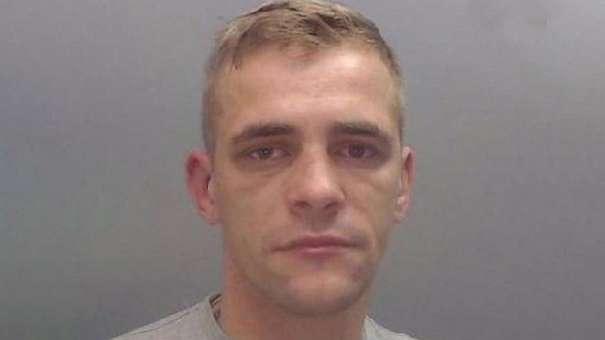 Daniel Ward, 26, was sentenced to 13 years in prison after biting an officer's ear in December.