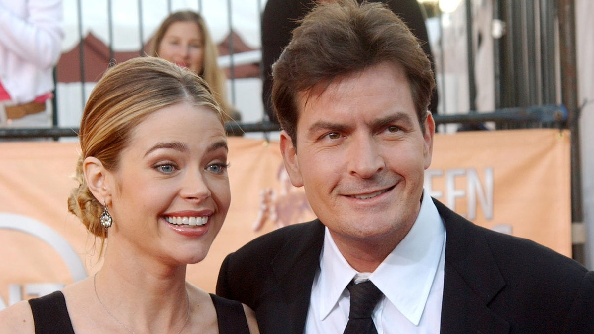 Denise Richards and Charlie Sheen red carpet