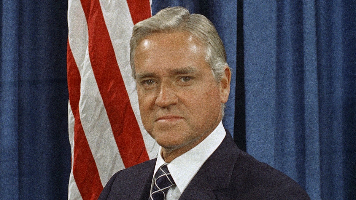 This April 20, 1971 file photo shows Senator Ernest F. Hollings (D-S.C.) in Washington, D.C. Hollings, a moderate six-term Democrat who made an unsuccessful bid for the presidency in 1984, has died. He was 97. Family spokesman Andy Brack says Hollings died early Saturday, April 6, 2019. 