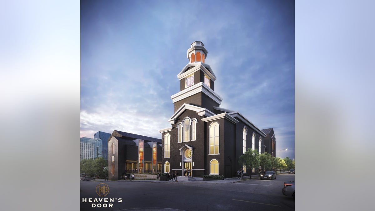 Rendering of the future Heaven's Door Distillery and Center for the Arts