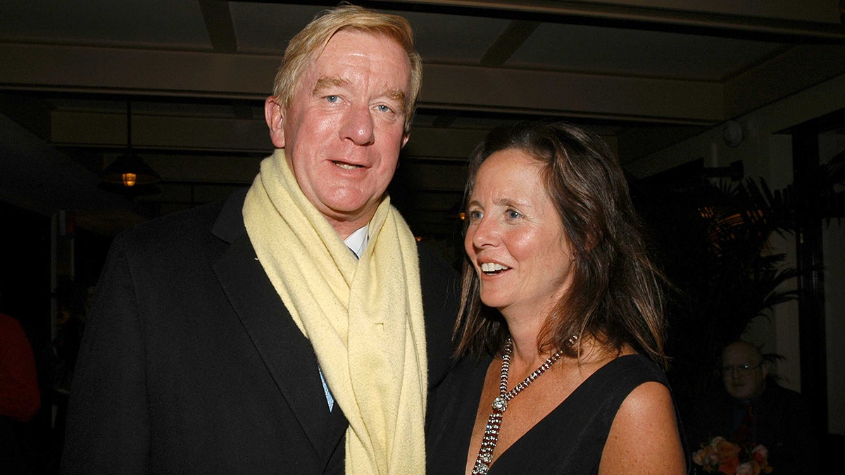 FILE: William Weld and Leslie Marshall attend GREY GARDENS Opening Night Party at The Boathouse in Central Park on November 2, 2006 in New York City. (Photo by Patrick McMullan/Patrick McMullan via Getty Images)