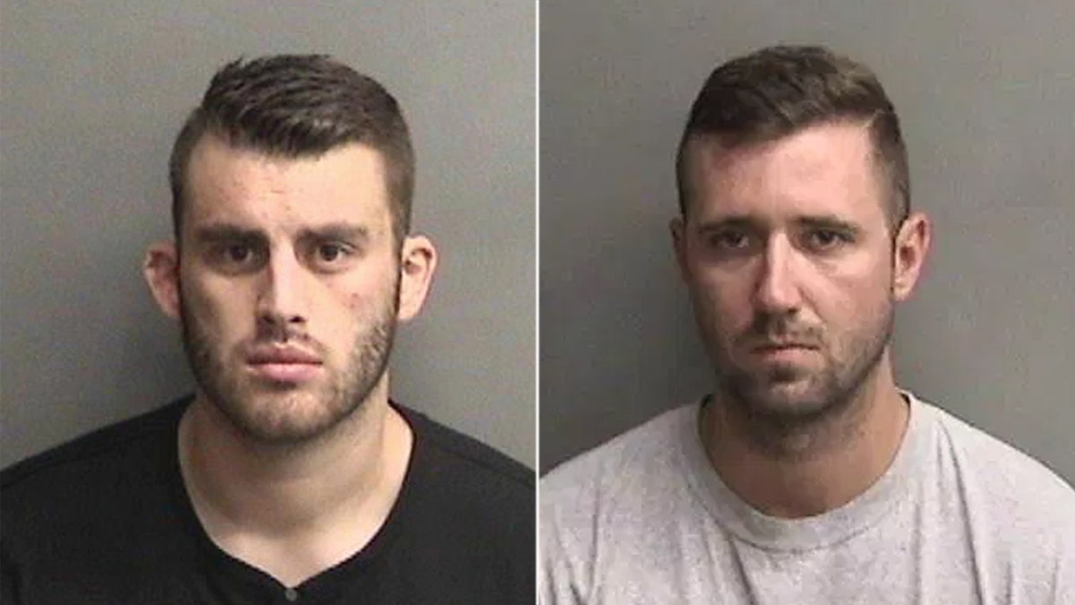 Erik McDermott and Justin Linn are accused of ordering inmates to fling feces and urine at each other.