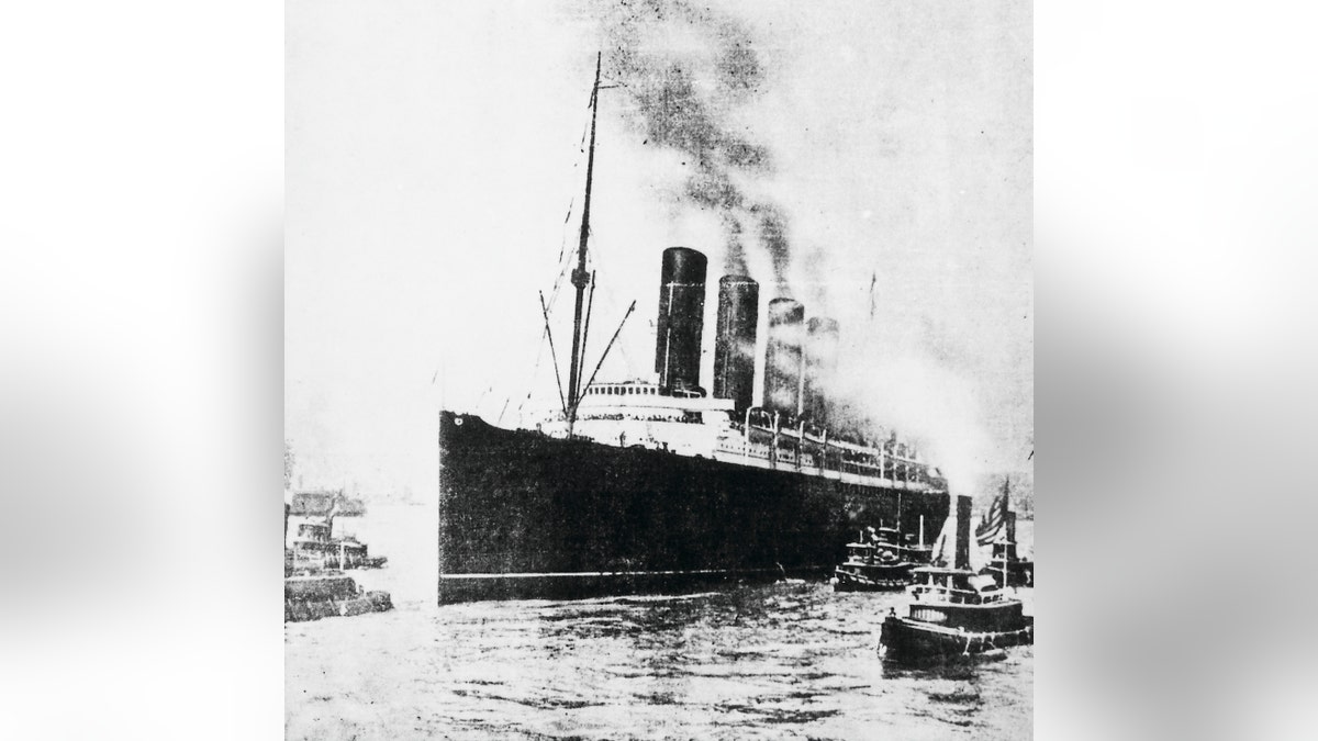 File photo - The first page of the Daily Mirror of May 8, 1915 with the news of the sinking of the English steamship Lusitania.