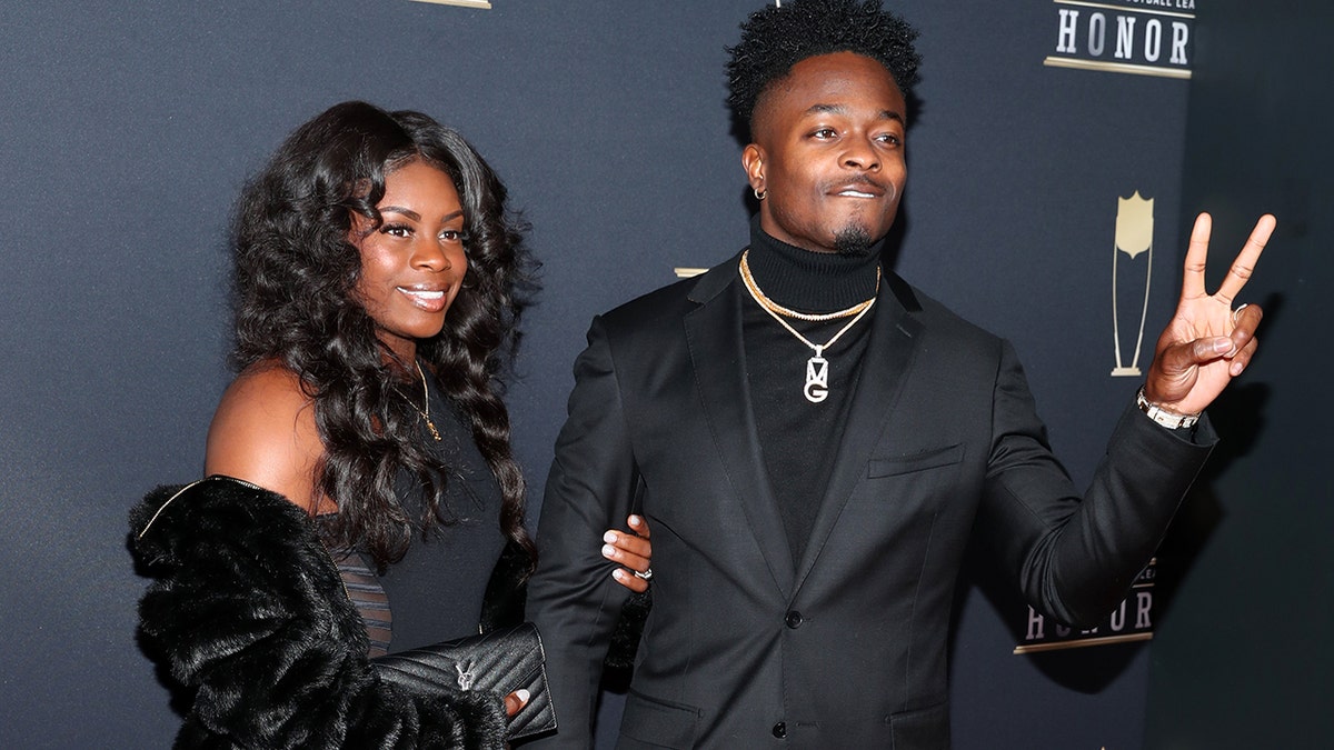 Morgan Goodwin and Marquise Goodwin attends the NFL Honors at University of Minnesota on February 3, 2018 in Minneapolis, Minnesota.