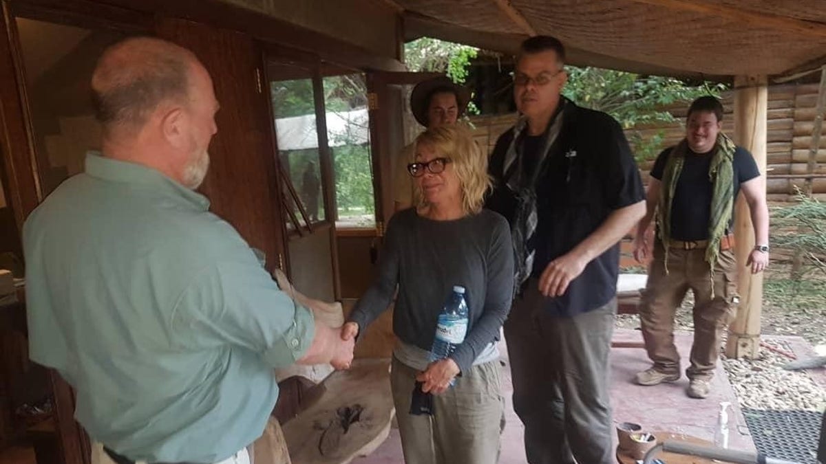 Kimberly Sue Endicott seen Monday after she was freed from her kidnappers.