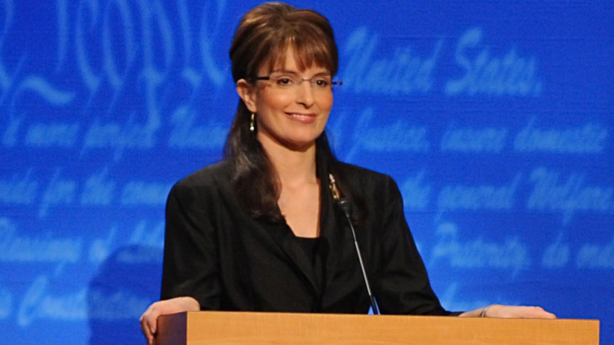 Tina Fey as Governor Sarah Palin during the 'Vice Presidential Debate' skit on October 4, 2008.