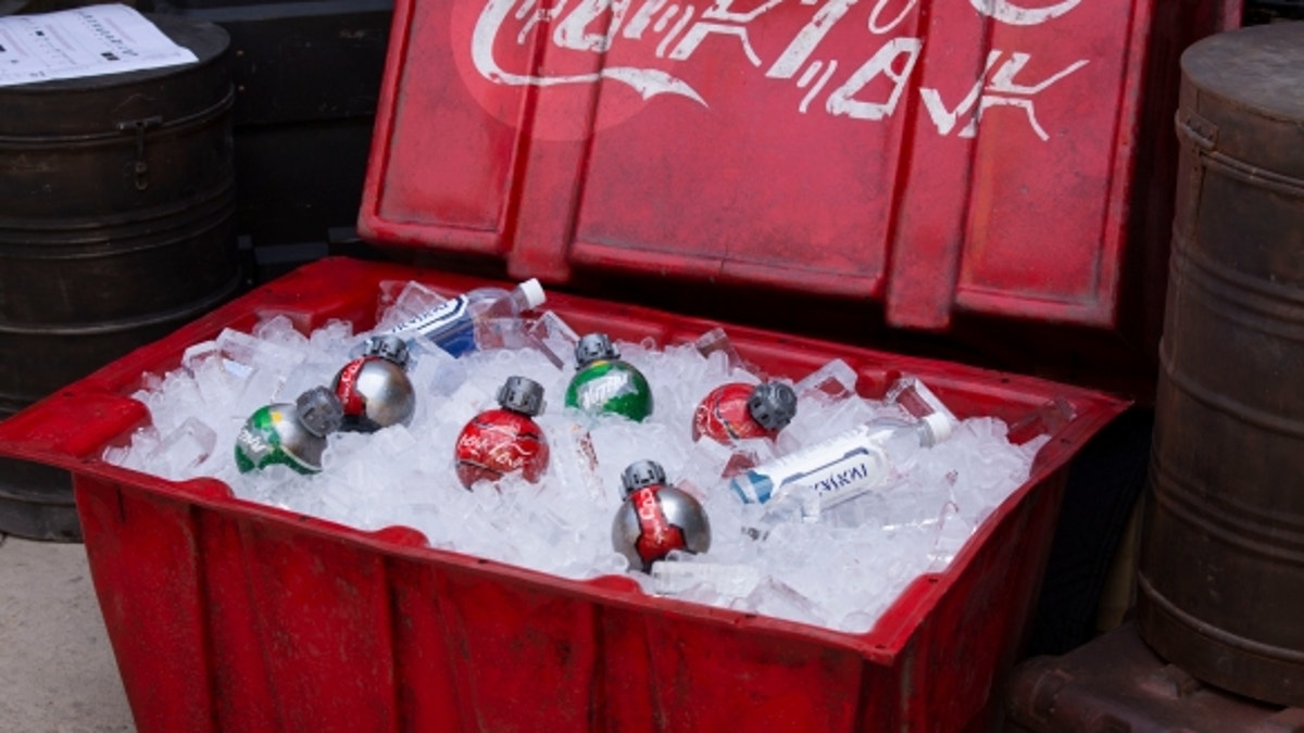 The unique Coke bottles are just part of the park’s specialty menu.