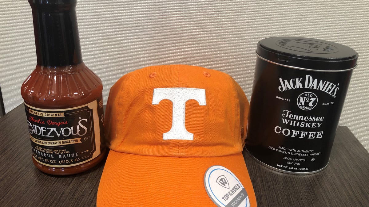The National Republican Congressional Committee sent the congresswoman a goody bag containing coffee infused with Jack Daniel's Tennessee Whiskey, Memphis-style BBQ sauce, and a hat of the Tennessee Volunteers.