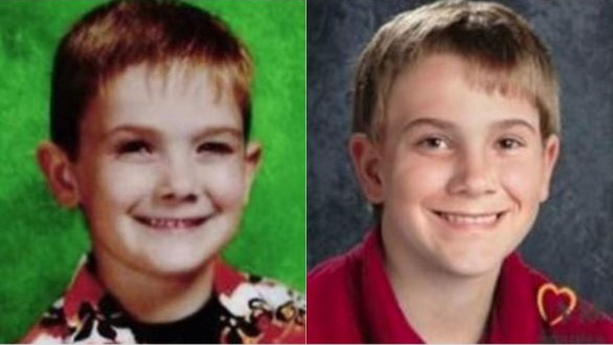 Timmothy Pitzen, left, was 6 years old when he vanished in 2011. The photo of him on the right provided by the National Center for Missing &amp; Exploited Children, shows him age-progressed to 13 years old.