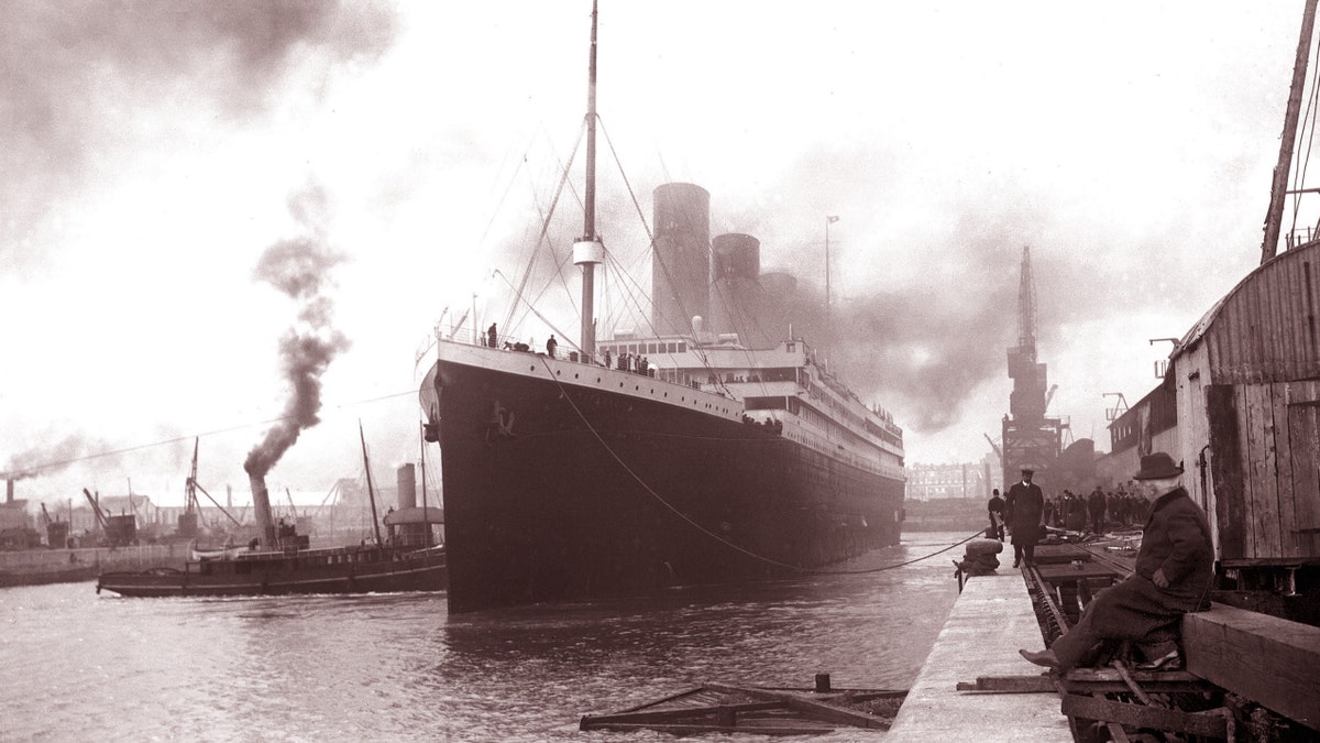 The Titanic leaving Southampton on April 10, 1912. (Photo by Universal History Archive/UIG via Getty Images)